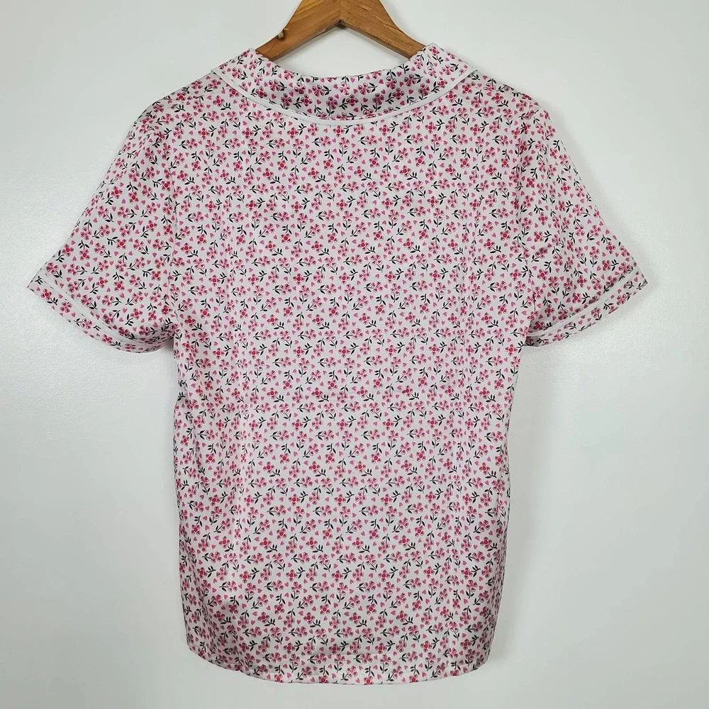 Vera Bradley NWT piped flute pajama top M - Picture 4 of 6